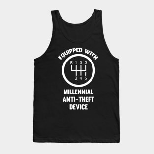 Equipped With Millennial Anti-Theft Device Tank Top